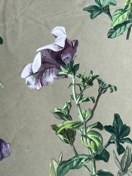 Gorgeous Petunia Vintage Painting