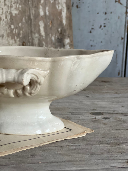 Buttery Toned Vintage French Sauce Dish