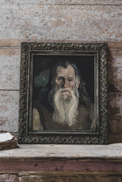 Framed Antique French Portrait