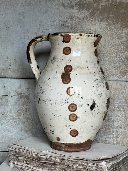 Antique Stunning Spotted Pot