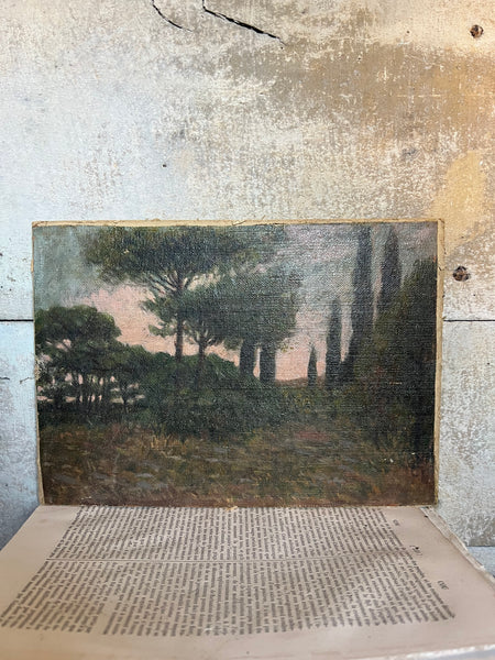 Landscape Tree Oil on Board