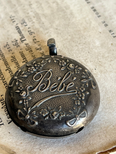 Antique French Bebe Rattle Charm