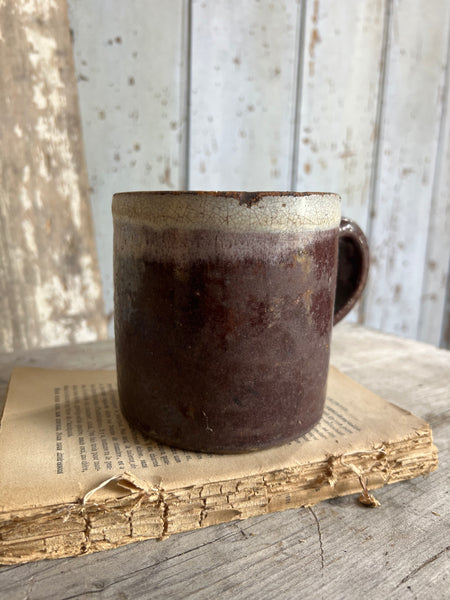 Huge Vintage French Handcrafted Mug