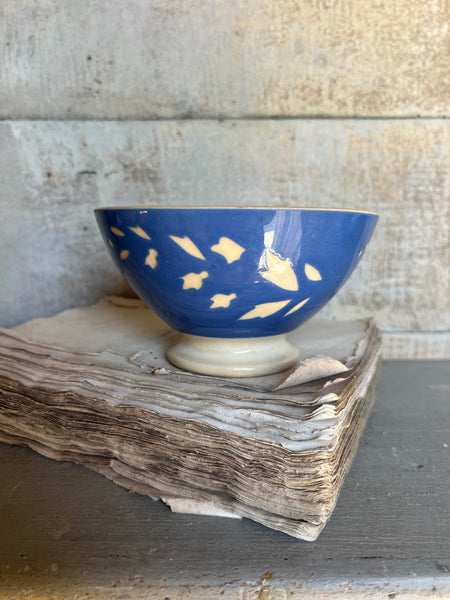 Rustic Blue Cafe au Lait bowl