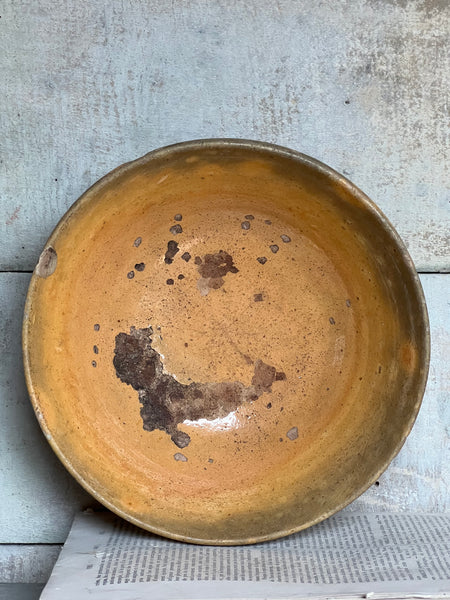 Antique Medium Earthenware Bowl from Provence
