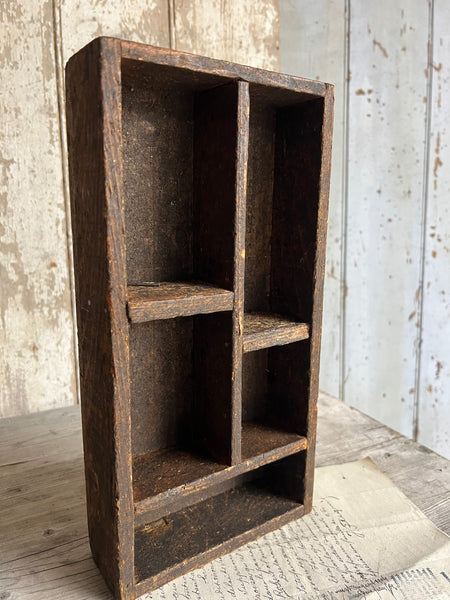 Vintage Wooden Cubby