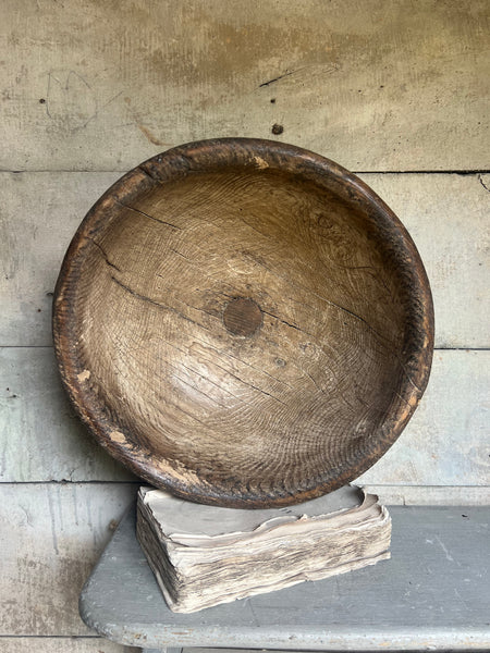 Large Antique Wooden French Cheese Faiselle