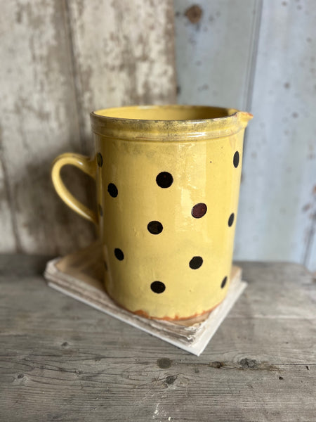 Large Dotty Antique Provençal Spotty Jug