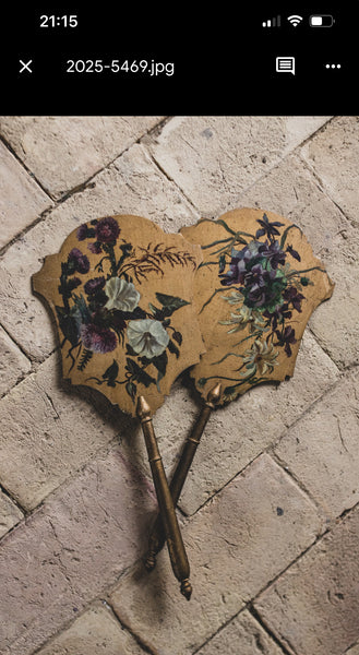 Hand Painted Antique French Fans