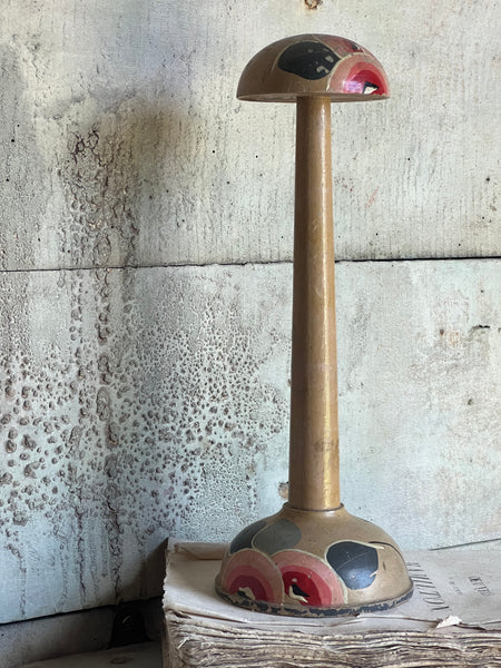 Pink vintage Hand Painted Hat Stand