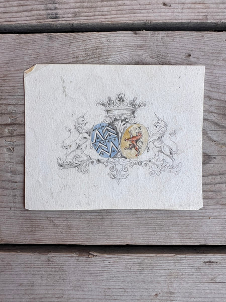 Beautiful French Vintage Sketch