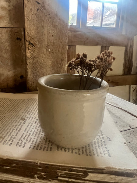 Vintage French Yoghurt Pot