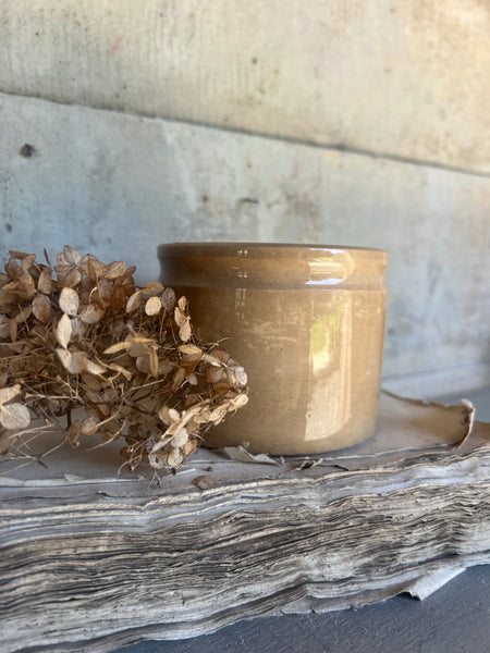 Small Buttery Antique Confiture Pot
