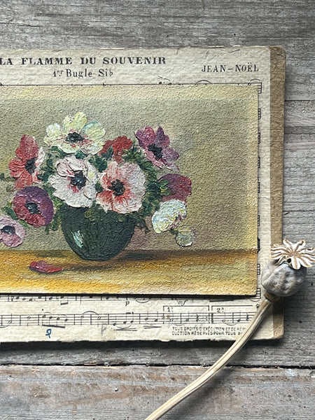 Small Floral Oil Painting