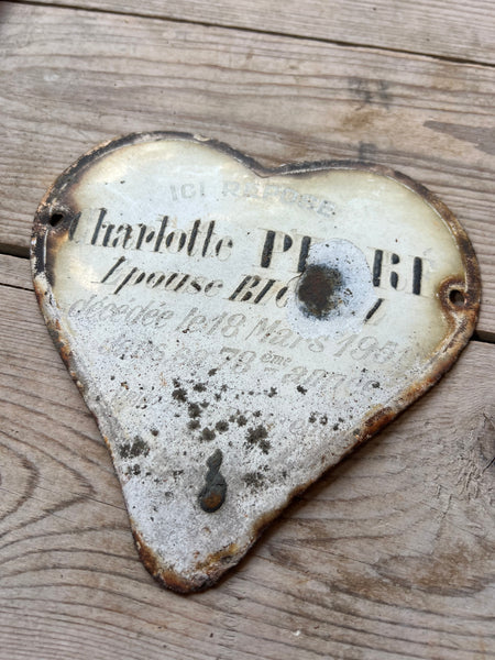 Mini Vintage French Rustic Memorial Heart
