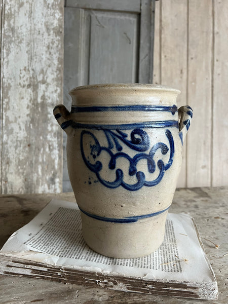 Stunning Rustic Blue Jar