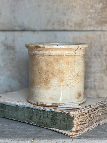 Buttery Antique Apothecary Jar