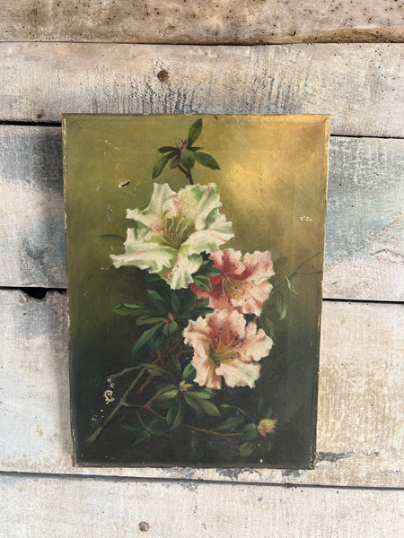 Floral Oil Painting on Canvas