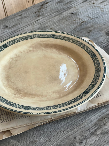 Crazed French Vintage Raised Dish