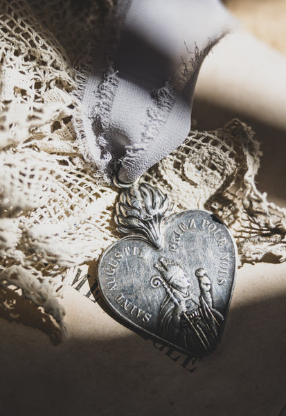 Vintage Sacred Heart Pendent