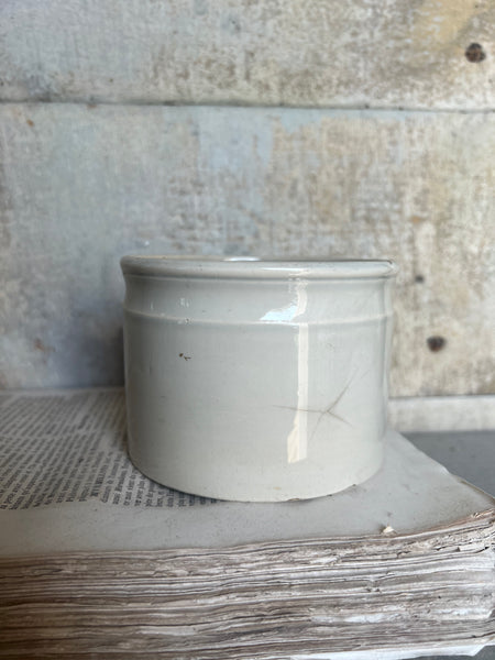 Small French Creil Et Montereau Antique Pot