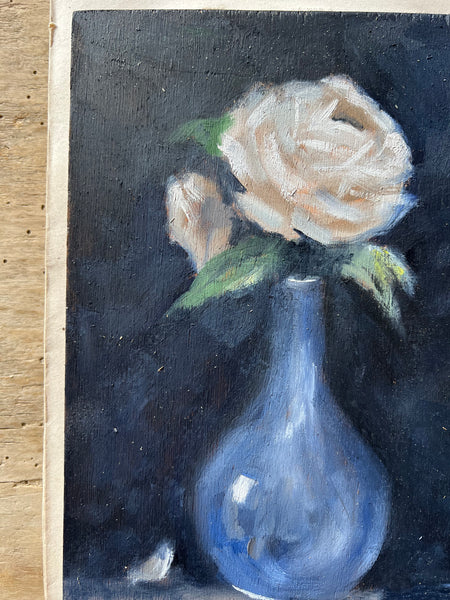 Beautiful French Floral Oil Painting