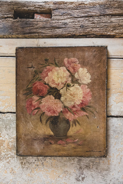Peony Floral Oil Painting