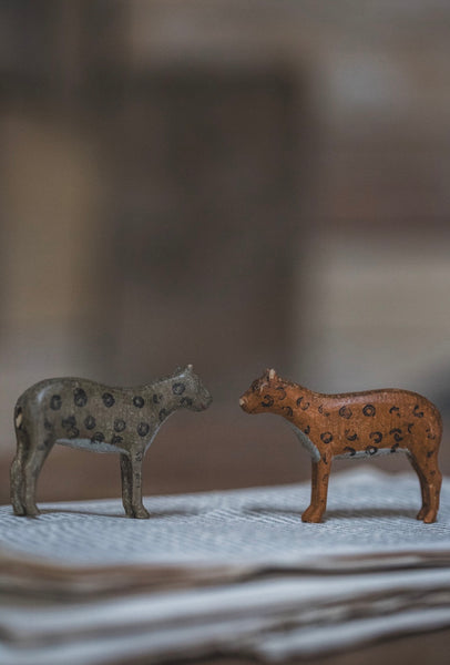 Sweet Vintage Wooden Leopards