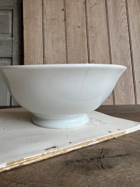 Crisp White Vintage French Bowl