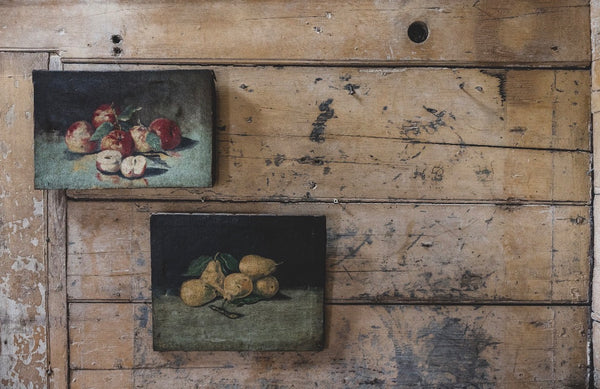 Antique French Fruit Oil on Canvas