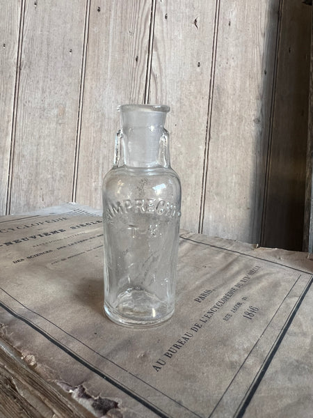 Vintage Mini Glass Branded Bottle