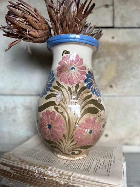 Vintage French Floral Pot