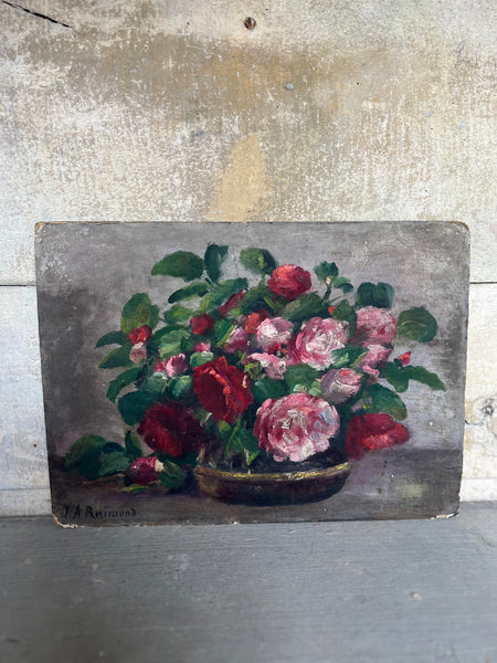 Floral Oil on Board