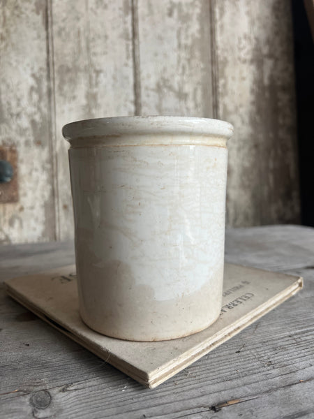 Chunky Buttery Antique Confiture Pot