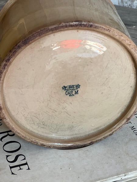 Chunky Buttery Creil Et Montereau Antique Confiture Pot