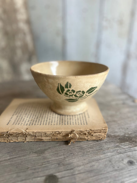 Large Buttery Stencilled Rustic Cafe Au Lait