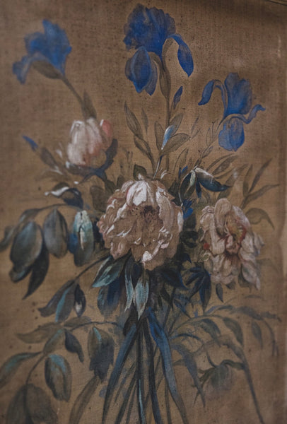 Large Antique Floral on Fabric