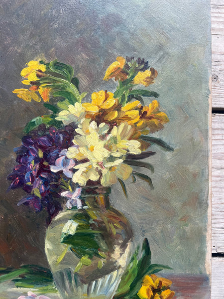 Floral Oil on Board