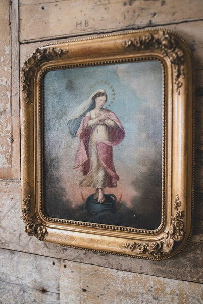Antique French Oil Painting