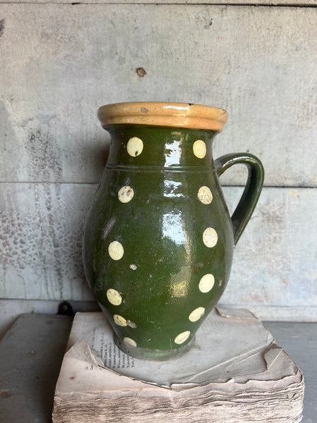 Stunning Spotted Green Pot