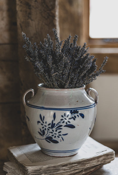 Floral Stunning Italian Confit Jar Large