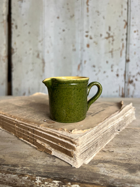 Mini Vintage French Green Jug