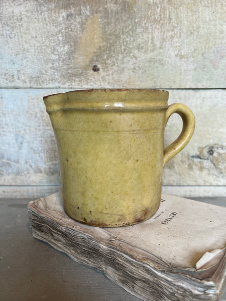 Vintage French Yellow Jug