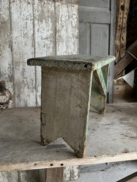 Large Vintage French Stool