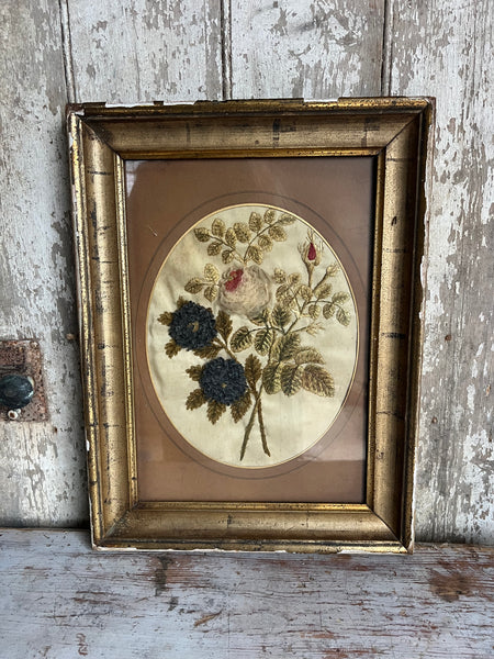 Antique Framed Embroidery