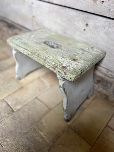 Large Vintage French Stool