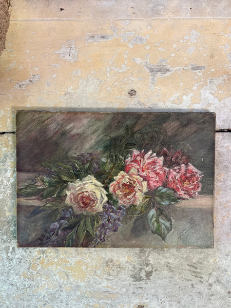 Beautiful Floral Oil on Canvas