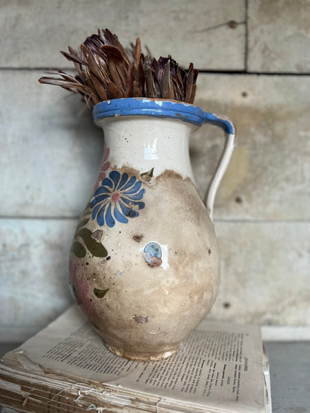 Vintage French Floral Pot