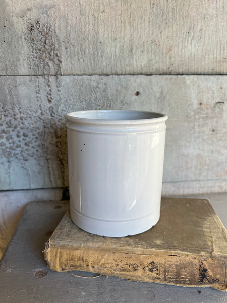 Vintage Creil Montereau French Confiture Pot