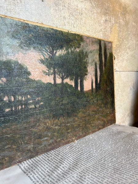 Landscape Tree Oil on Board